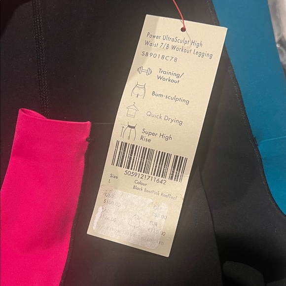 NWT Sweaty Betty Power UltraSculpt High-Waist 7/8 Workout Leggings - Women's - Picture 10 of 10